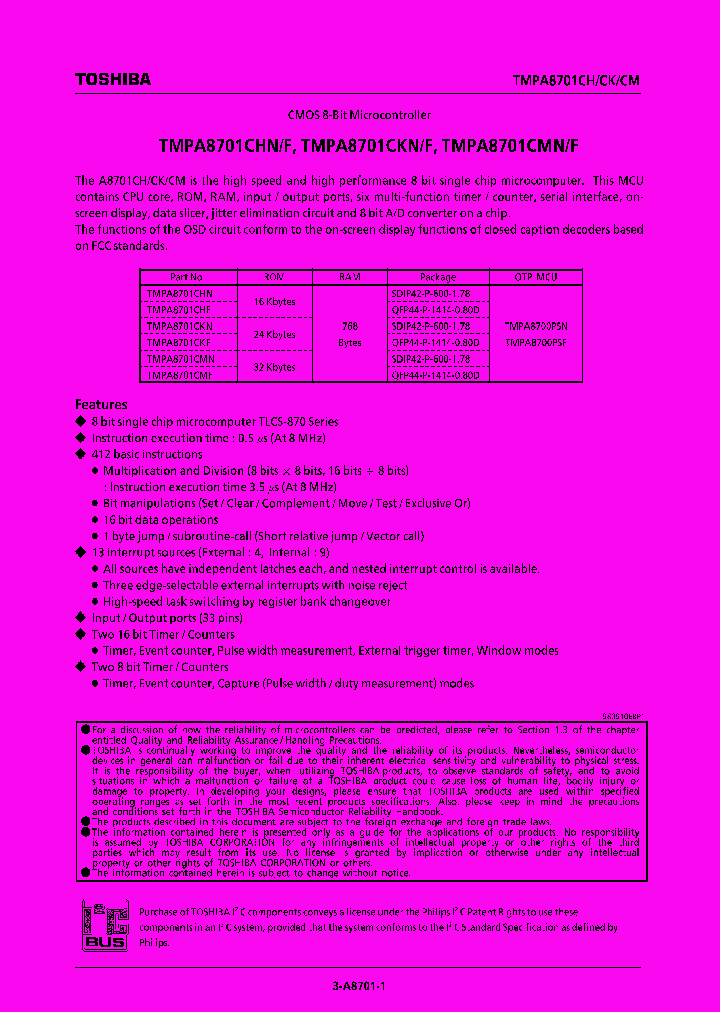 TMPA8701F_242832.PDF Datasheet