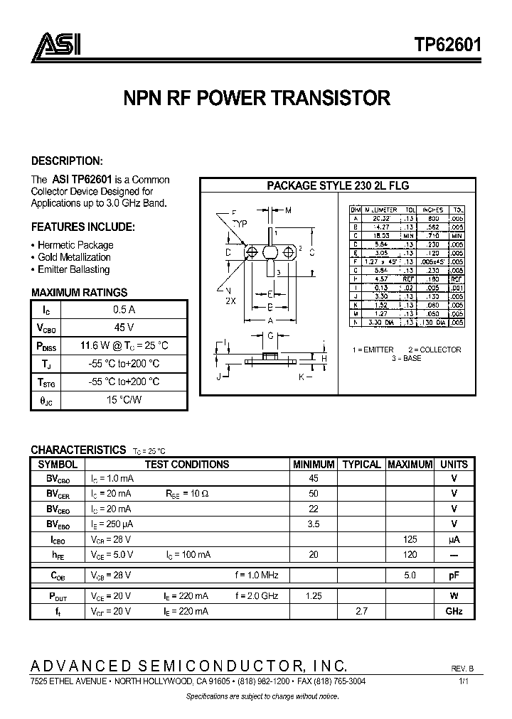 TP62601_288932.PDF Datasheet