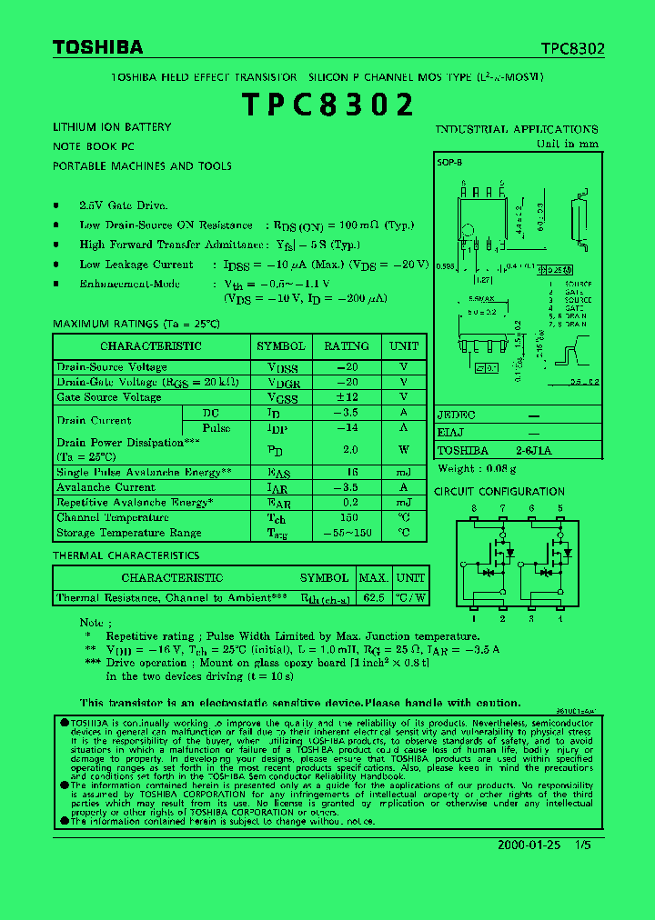 TPC8302_292816.PDF Datasheet