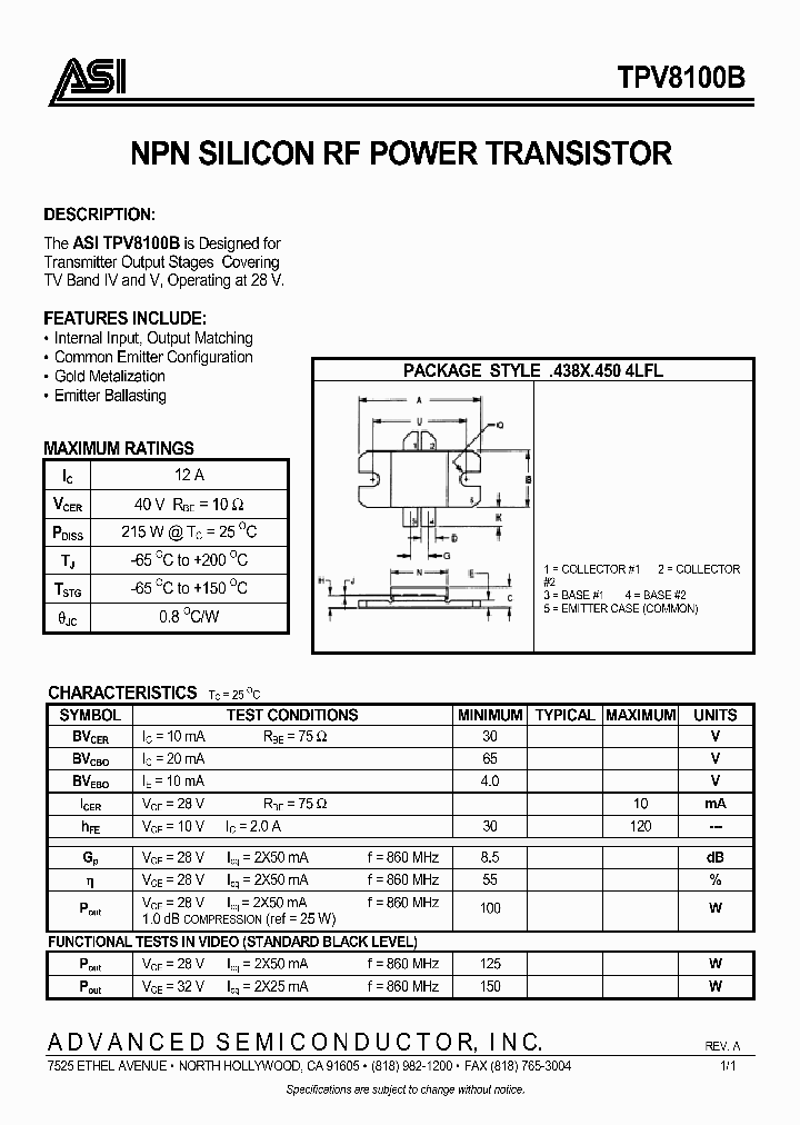 TPV8100B_299513.PDF Datasheet