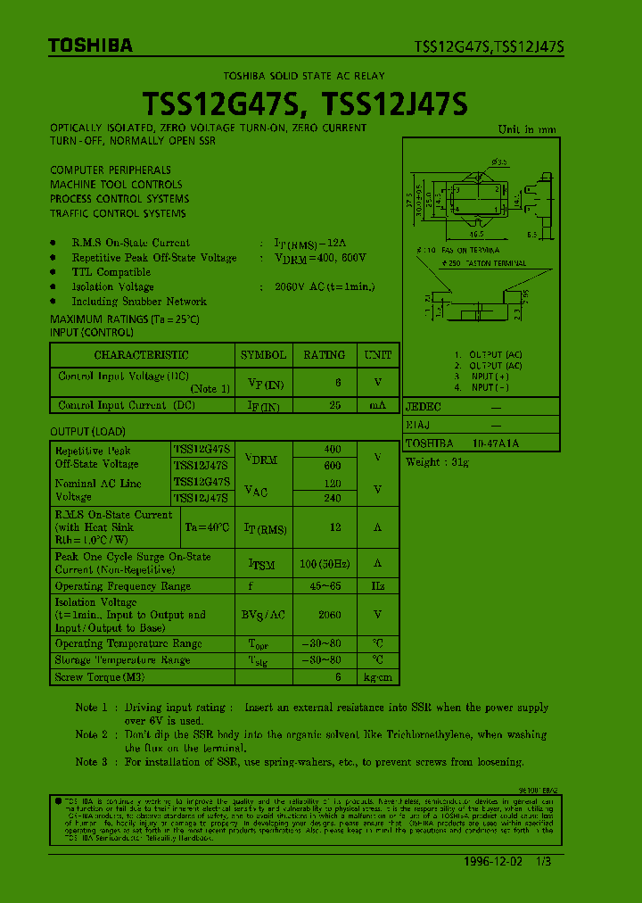 TSS12J47S_278728.PDF Datasheet