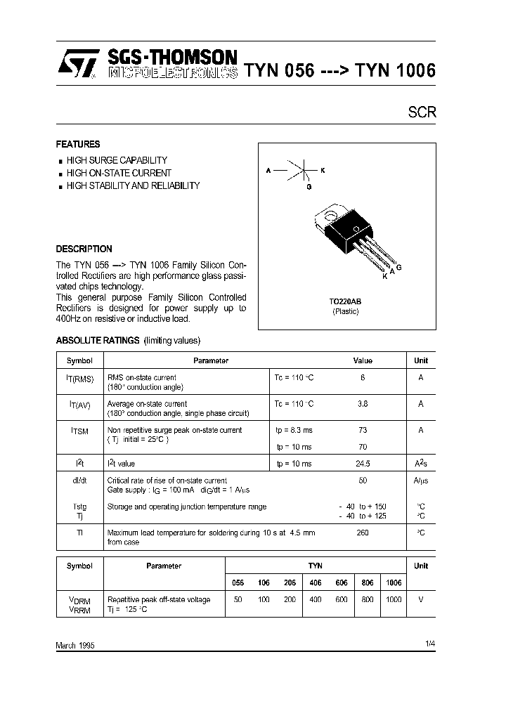 TYN056---TYN1006_297124.PDF Datasheet