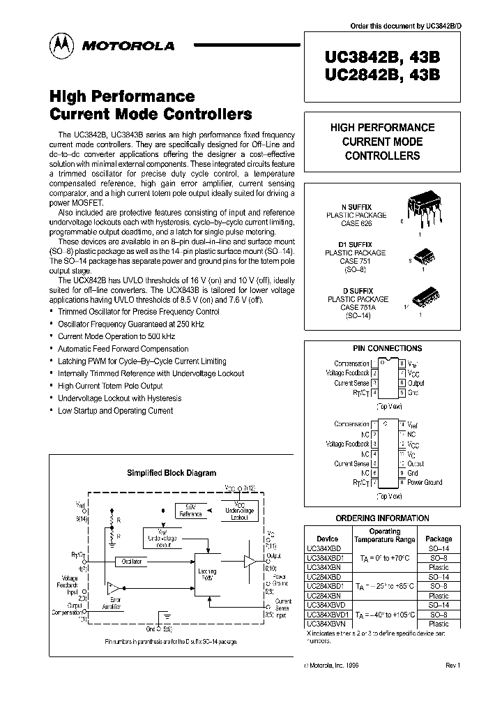 UC3843BN_253843.PDF Datasheet Download --- IC-ON-LINE