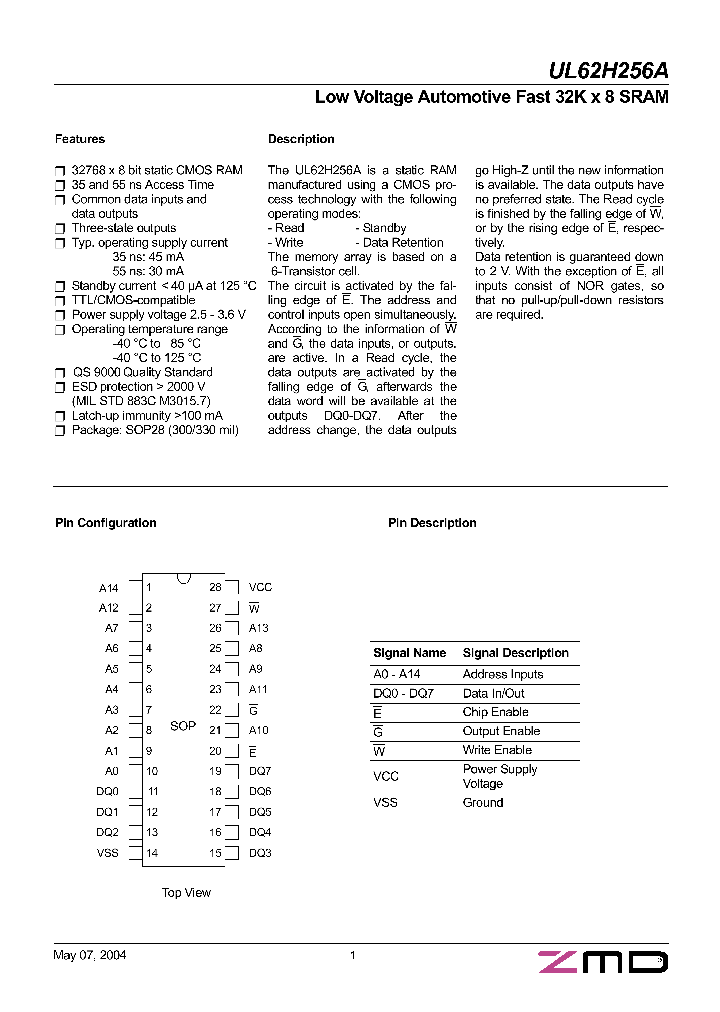 UL62H256A_258375.PDF Datasheet