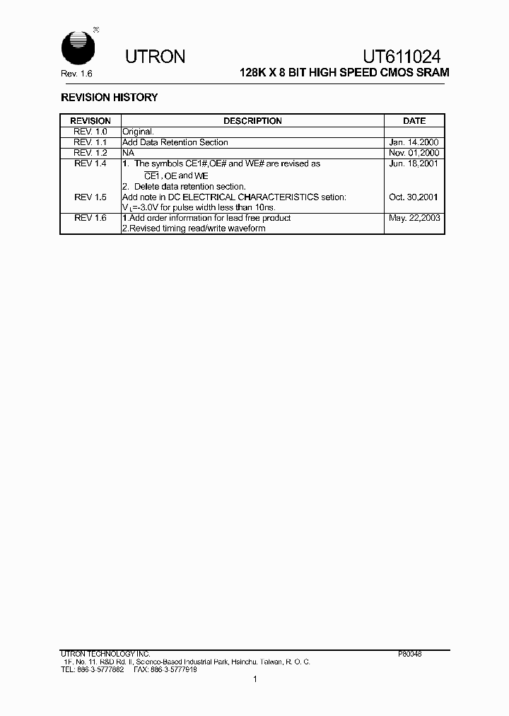 UT611024JC_224967.PDF Datasheet