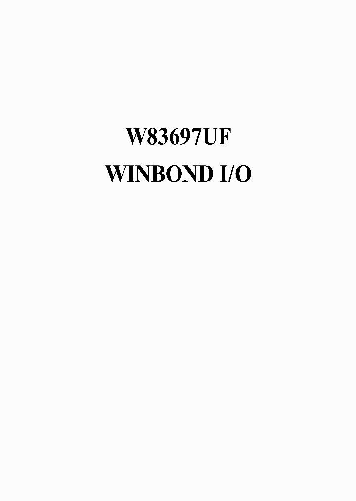 W83697UF_276658.PDF Datasheet