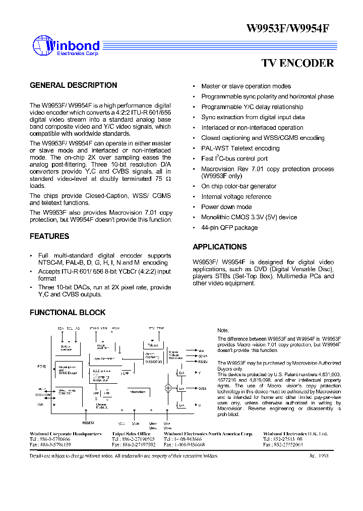 W9953FW9954F_275969.PDF Datasheet