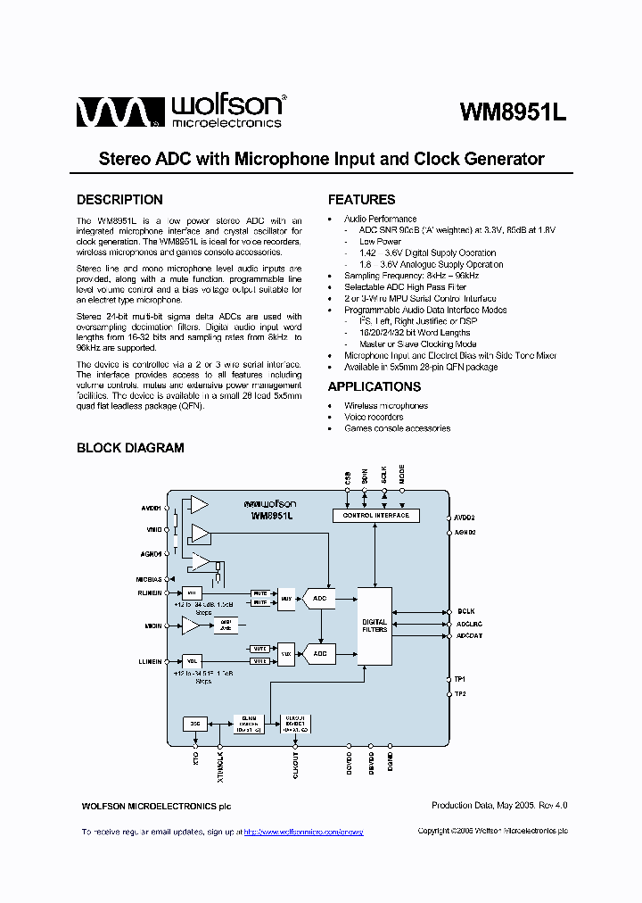 WM8951_278529.PDF Datasheet