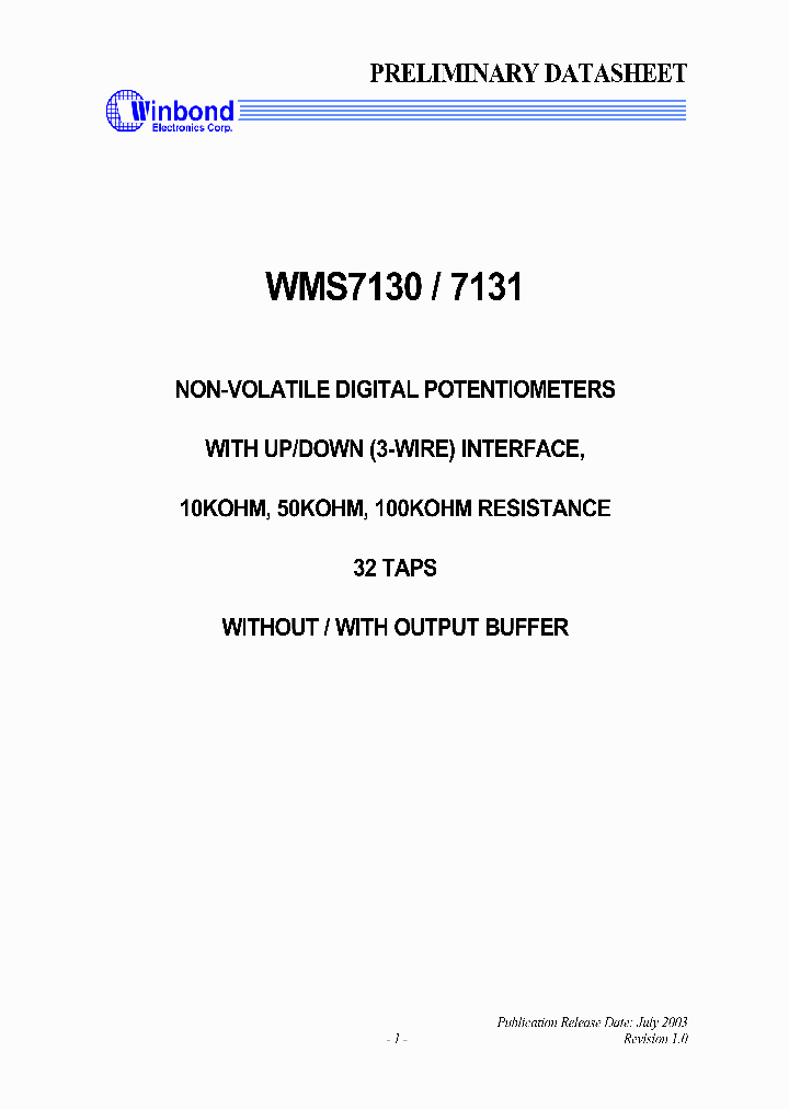 WMS7130_291314.PDF Datasheet