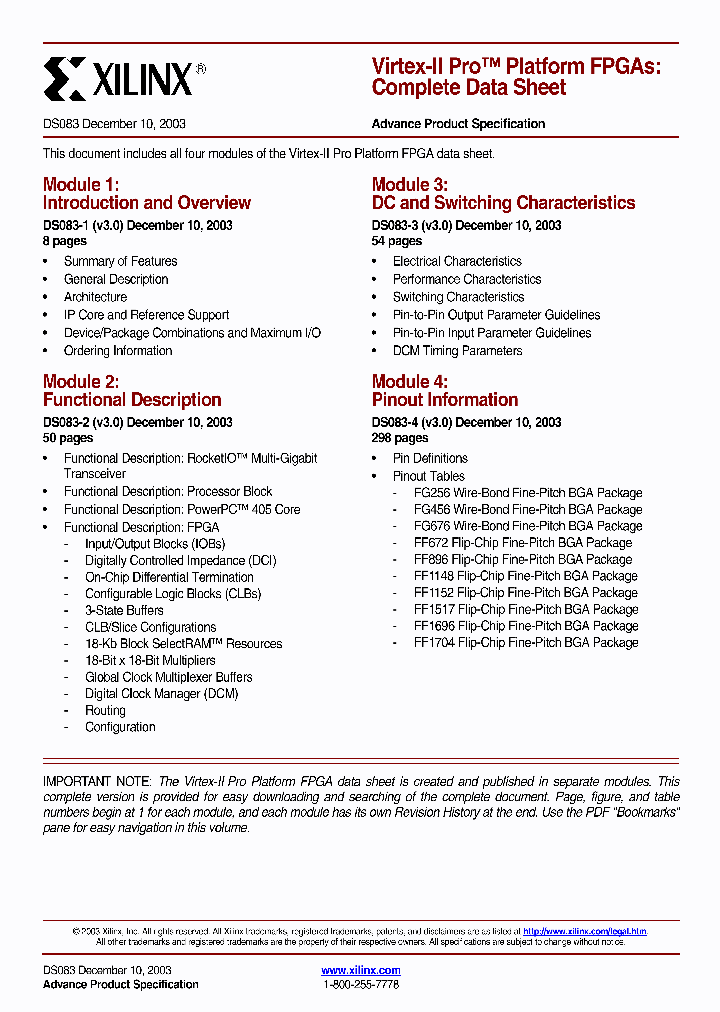 XC2VP20_235552.PDF Datasheet