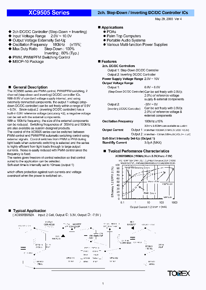 XC9505_216248.PDF Datasheet