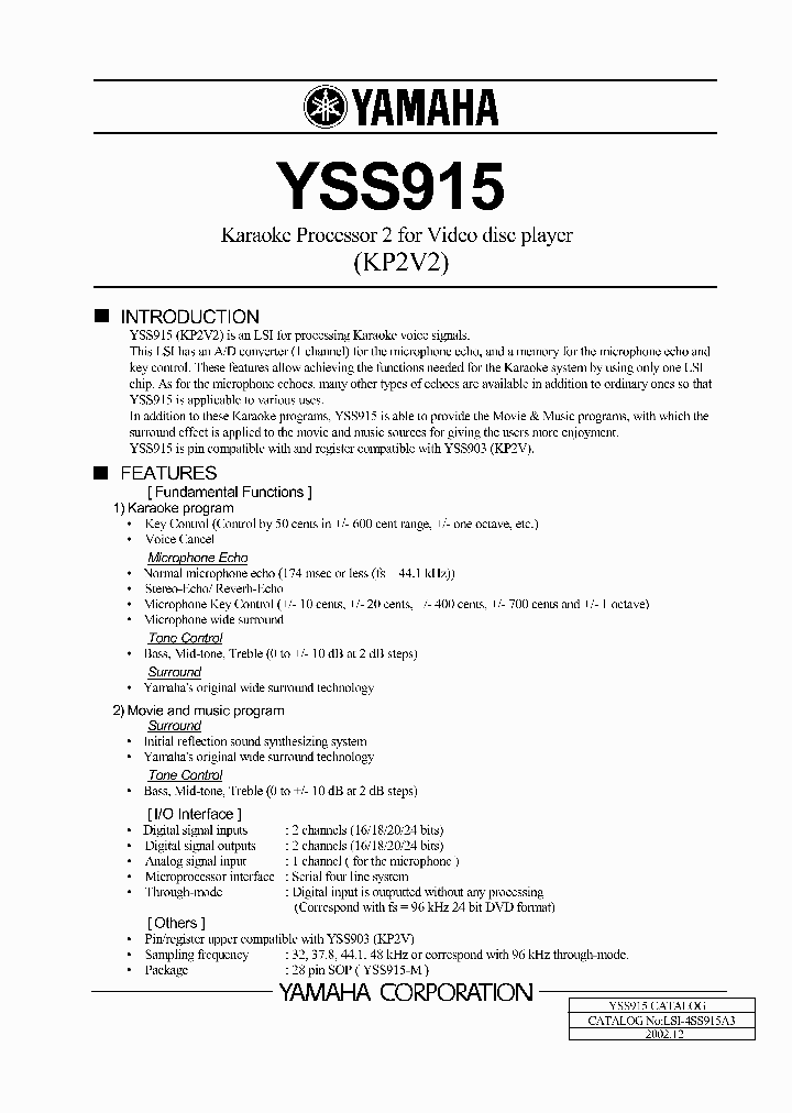 YSS915-M_275897.PDF Datasheet