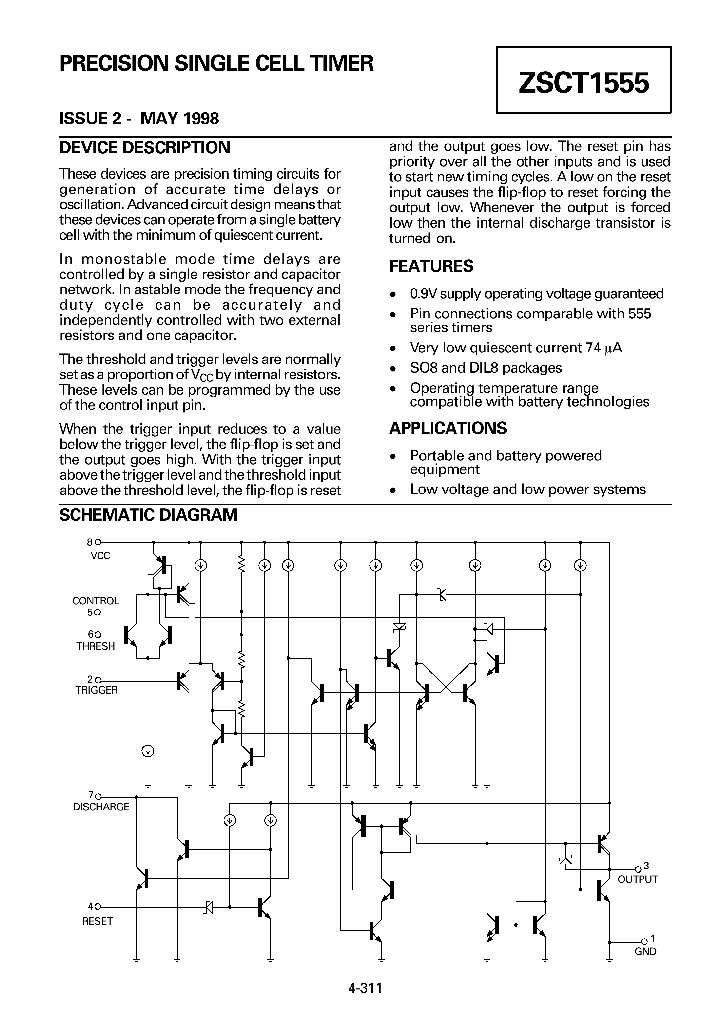 ZSCT1555_23089.PDF Datasheet Download --- IC-ON-LINE