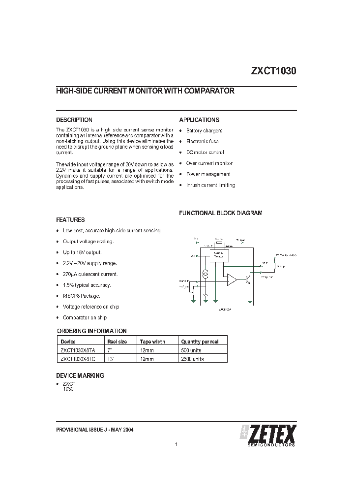 ZXCT1030X8TC_298690.PDF Datasheet