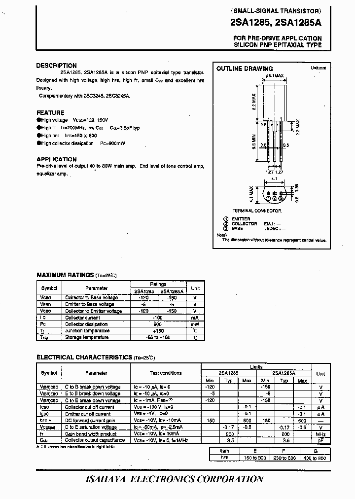 2SA1285_217702.PDF Datasheet