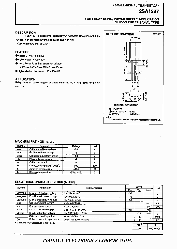 2SA1287_217705.PDF Datasheet