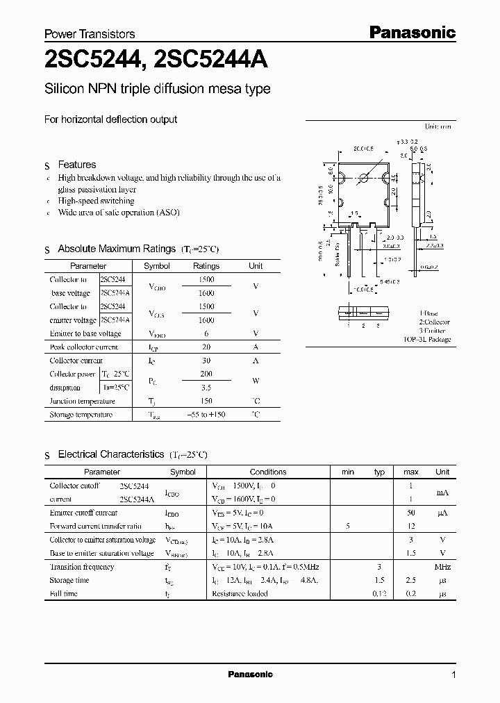 2SC5244_236906.PDF Datasheet