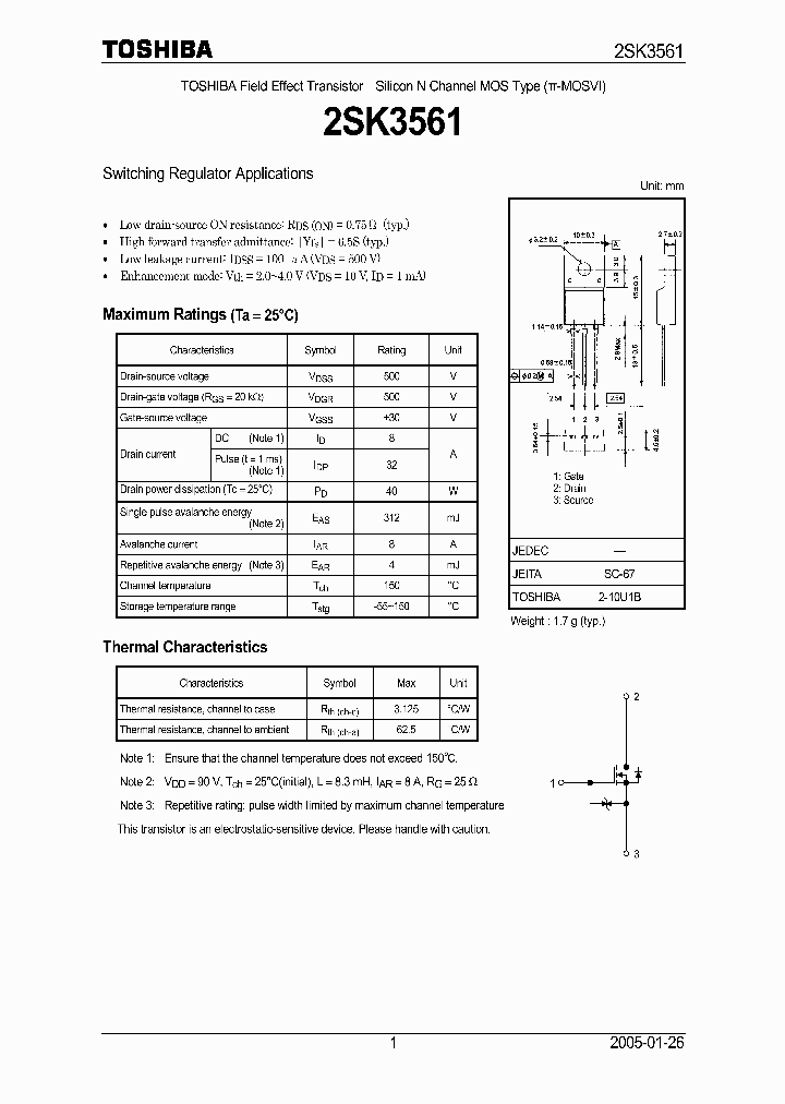 2SK3561_236554.PDF Datasheet