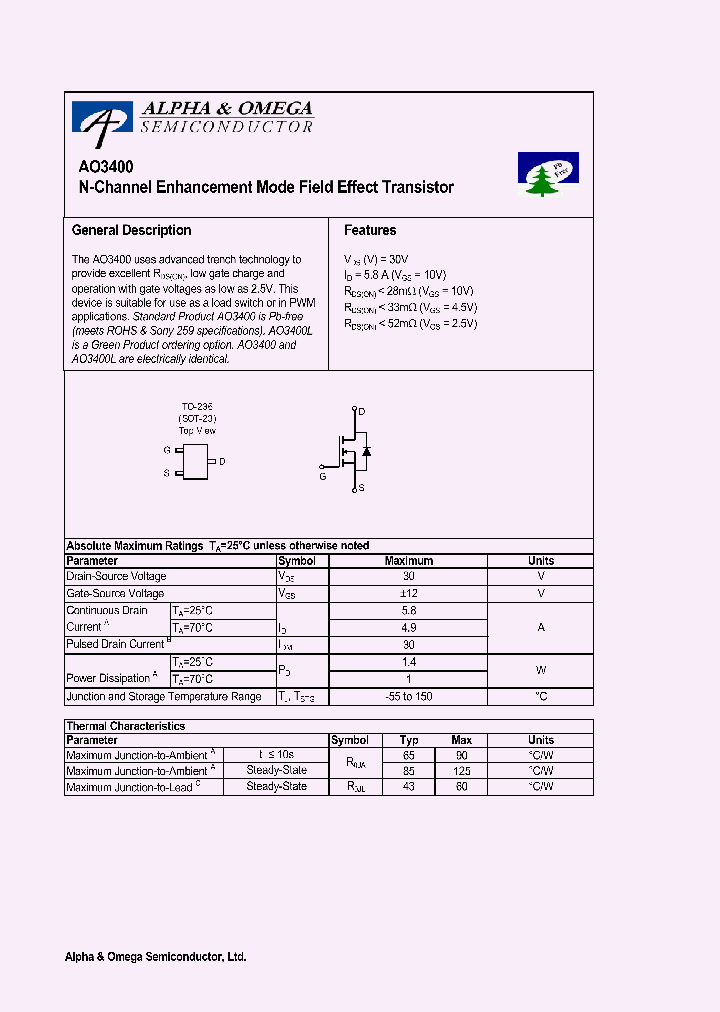 AO3400_251276.PDF Datasheet