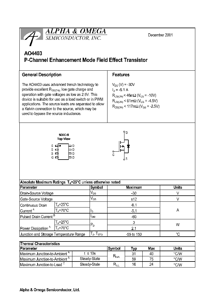 AO4403_216196.PDF Datasheet