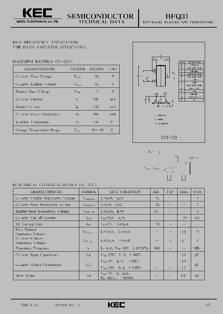 BFQ31_263156.PDF Datasheet