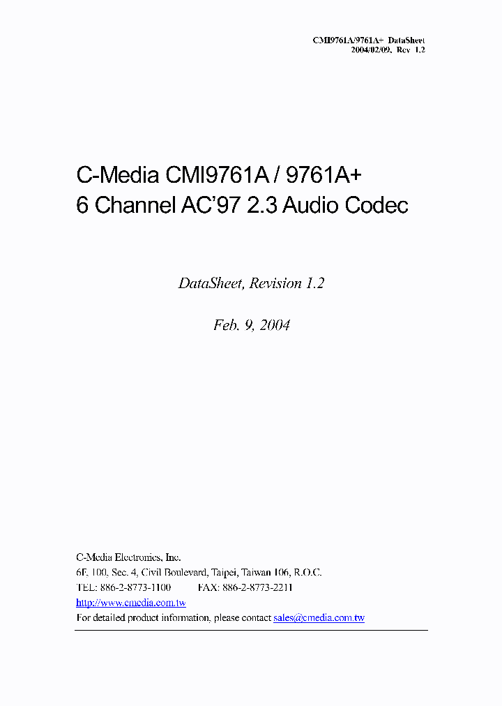 CMI9761A_242798.PDF Datasheet