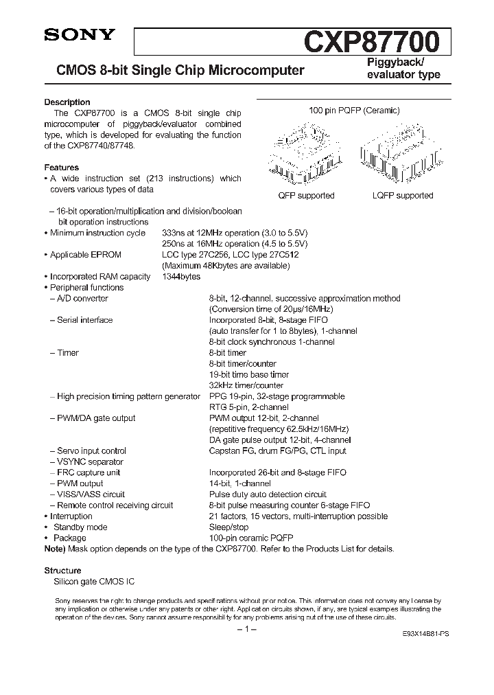 CXP87700_243193.PDF Datasheet