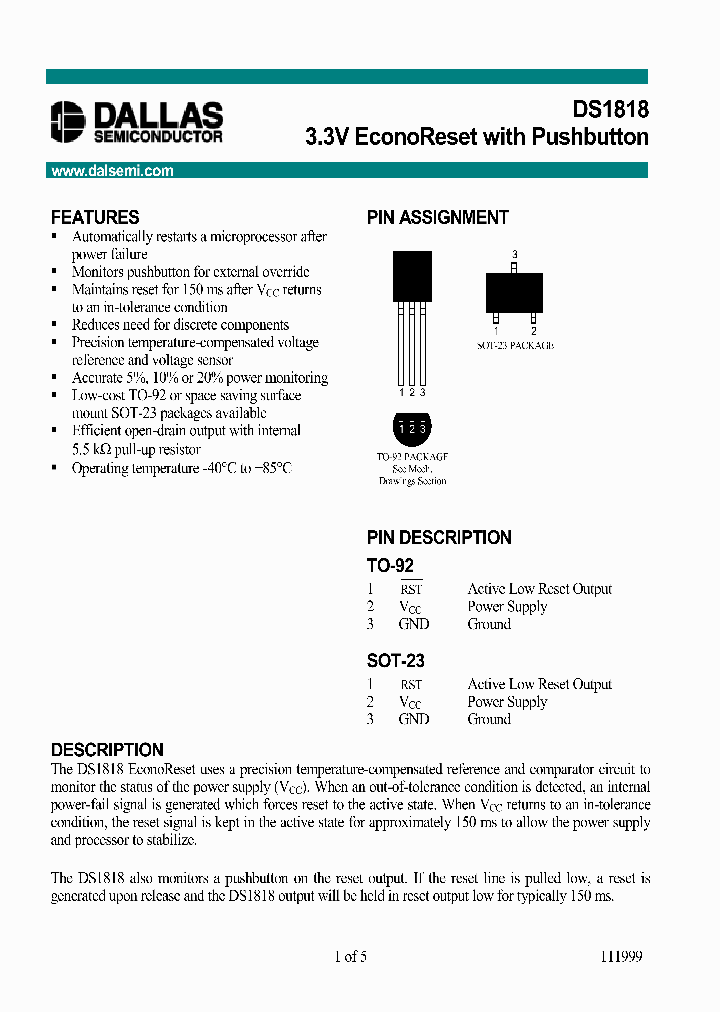 DS1818_252681.PDF Datasheet
