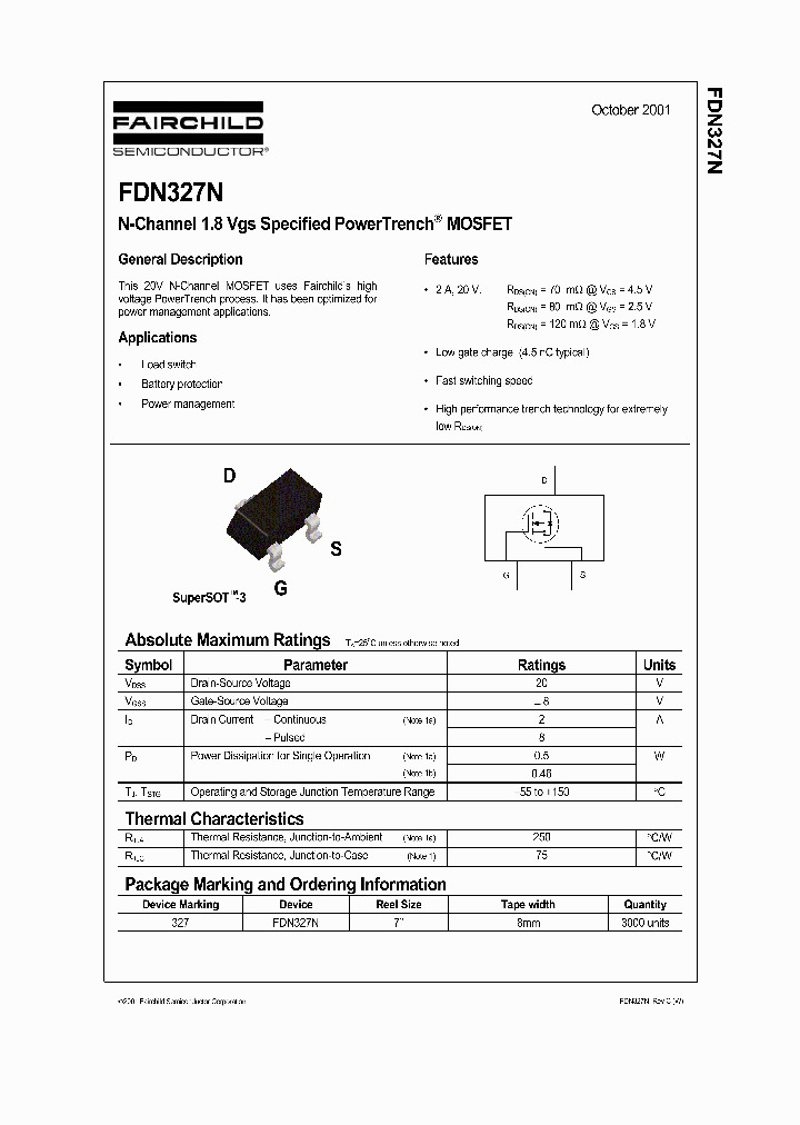 FDN327N_259956.PDF Datasheet