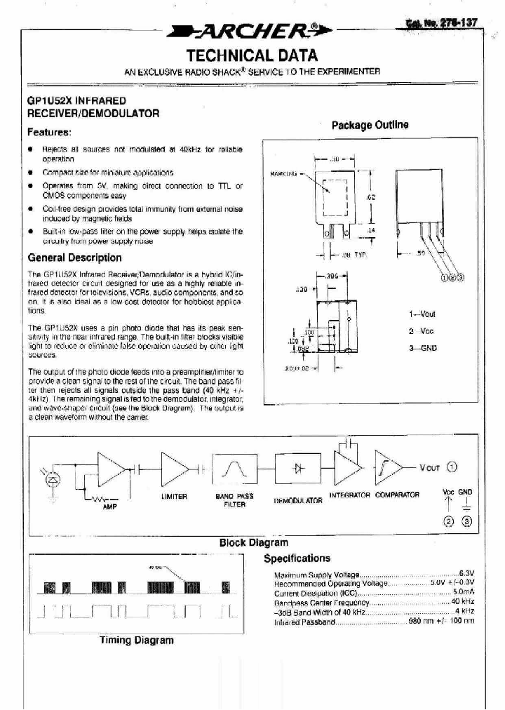 GP1U52X_252551.PDF Datasheet