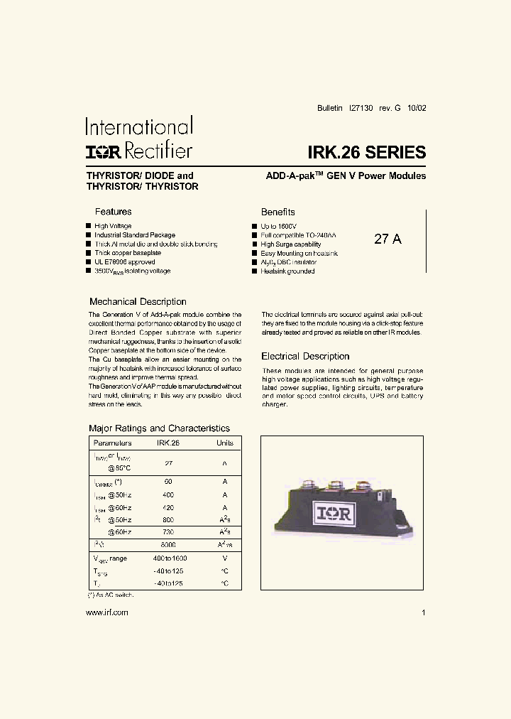 IRKT26_250126.PDF Datasheet