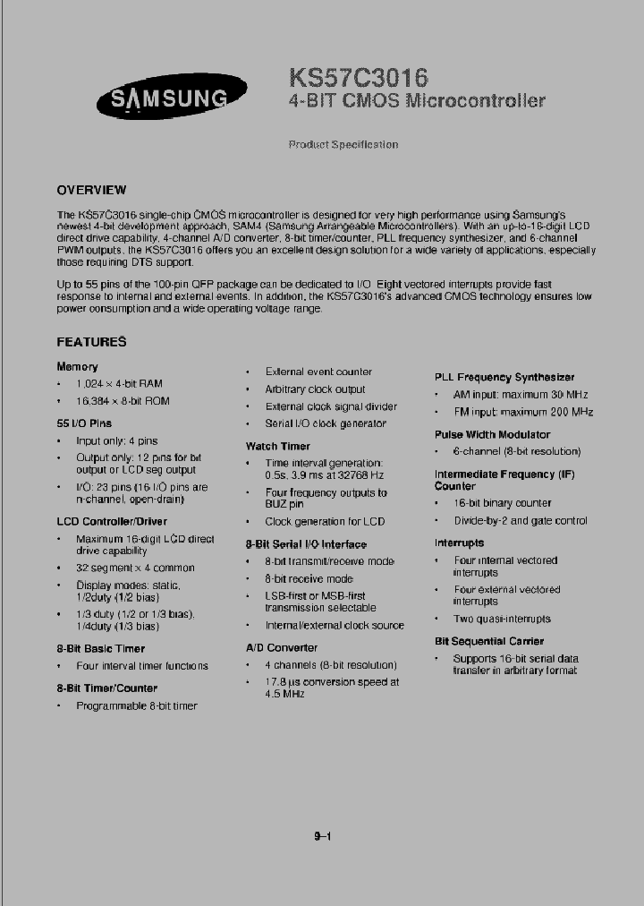 KS57C3016_233939.PDF Datasheet
