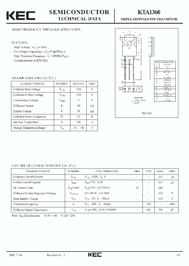 KTA1360_219182.PDF Datasheet