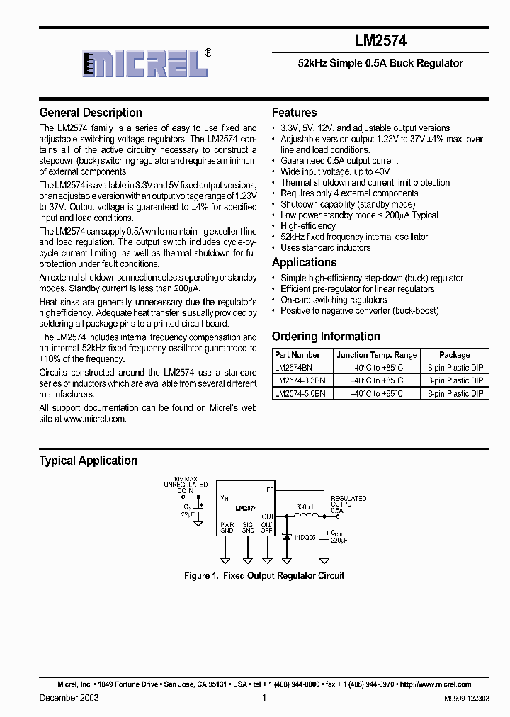 LM2574_249571.PDF Datasheet Download --- IC-ON-LINE