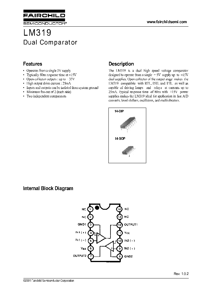 LM319_3514.PDF Datasheet Download --- IC-ON-LINE
