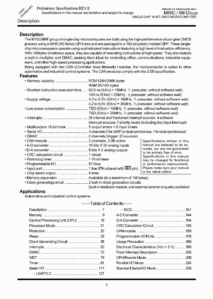 M16C6N_254106.PDF Datasheet