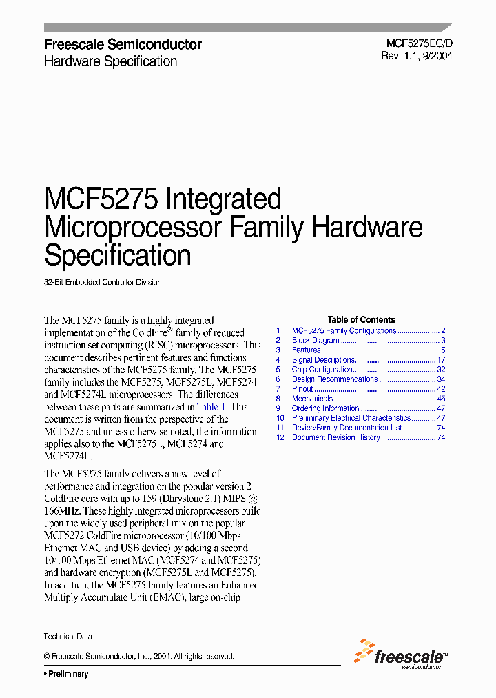MCF5274LVM133_232943.PDF Datasheet