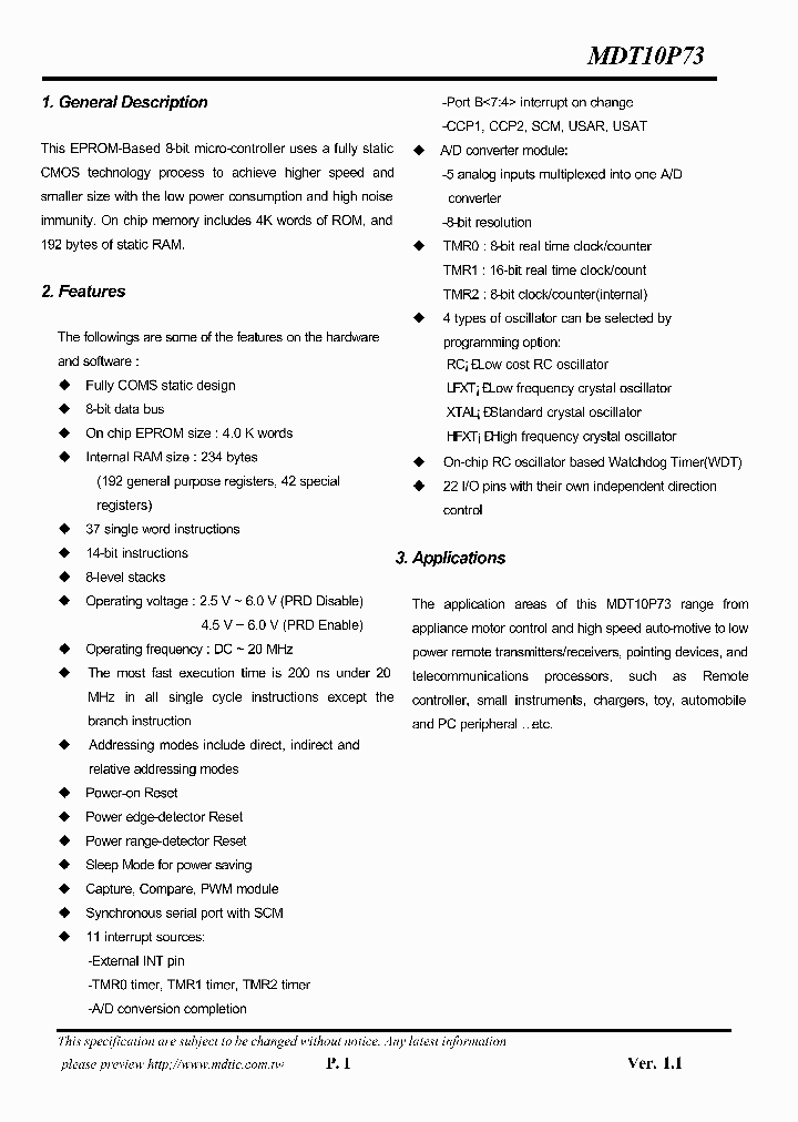 MDT10P73_242640.PDF Datasheet