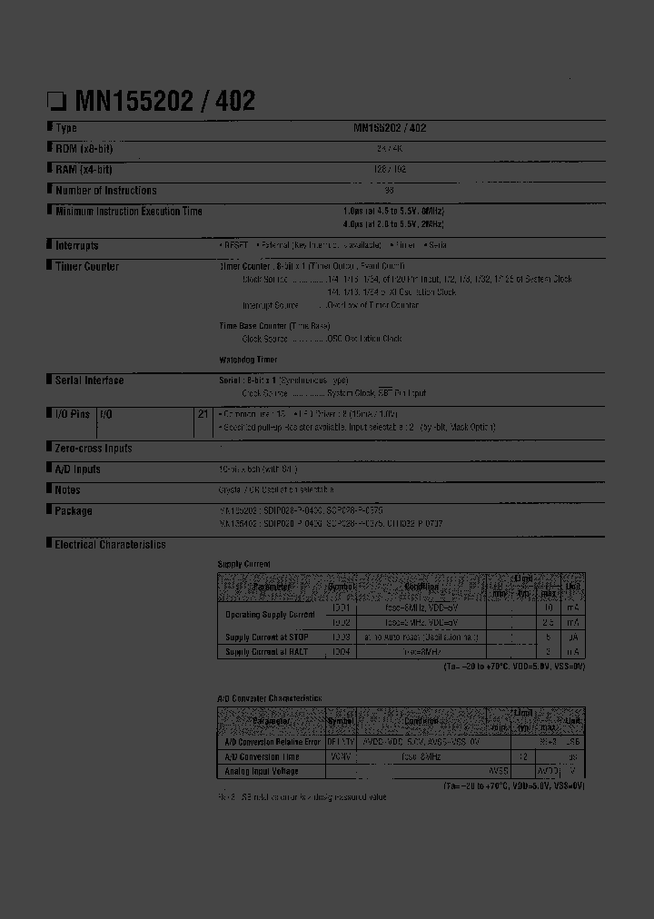 MN155402_233975.PDF Datasheet Download --- IC-ON-LINE