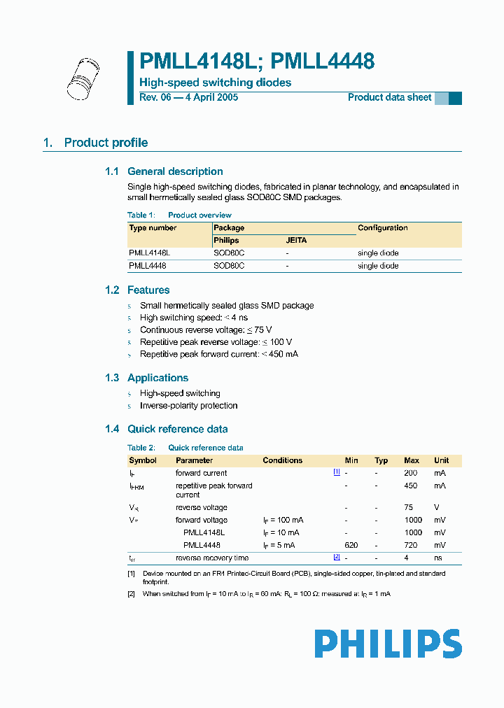 PMLL4148L_257393.PDF Datasheet