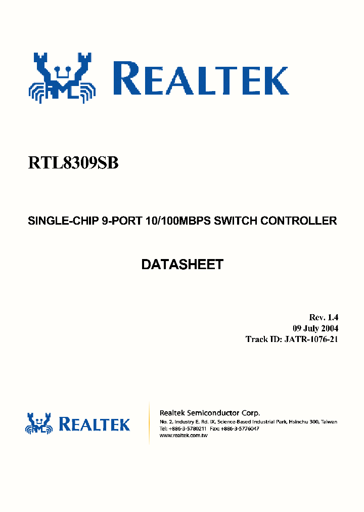 RTL8309SB_249558.PDF Datasheet