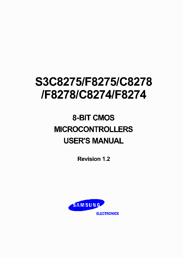 S3F8274_245191.PDF Datasheet