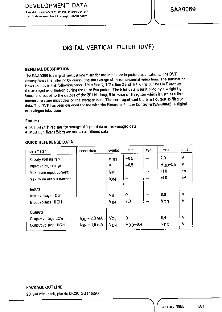 SAA9069_233686.PDF Datasheet