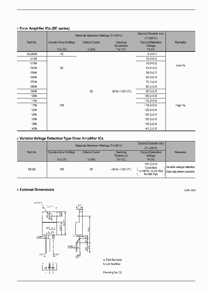 SE070N_221910.PDF Datasheet Download --- IC-ON-LINE