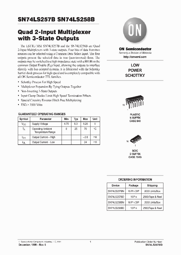 SN74LS257_248612.PDF Datasheet