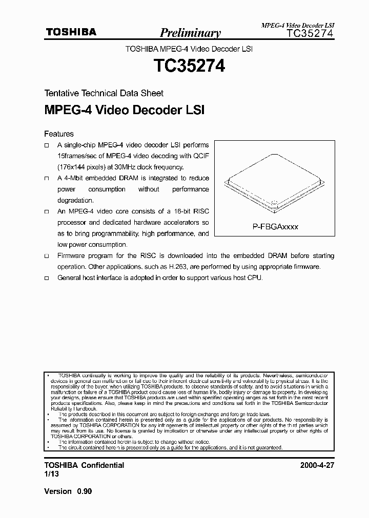 TC35274_237483.PDF Datasheet Download --- IC-ON-LINE