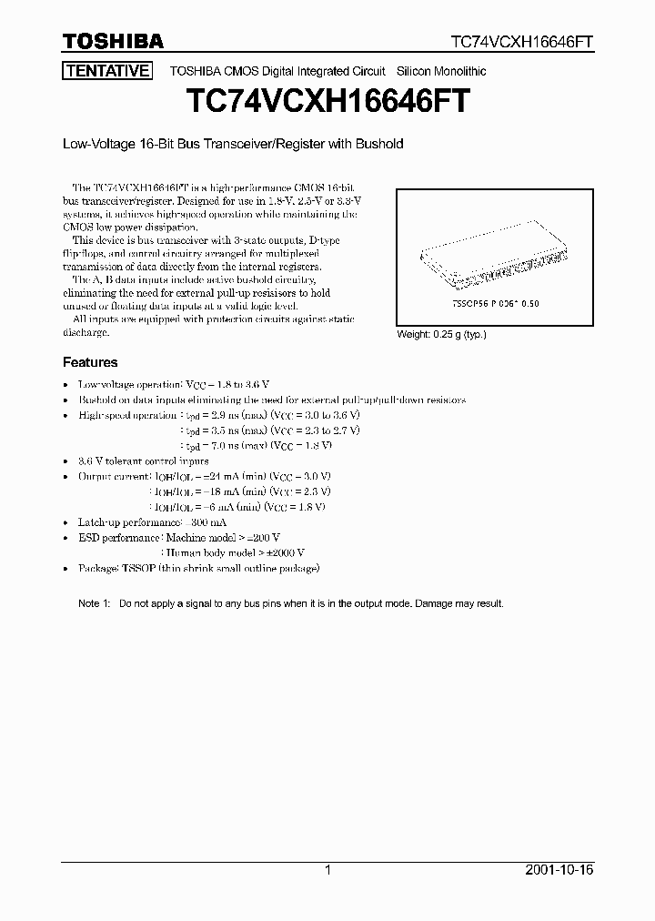 TC74VCXH16646FT_262133.PDF Datasheet