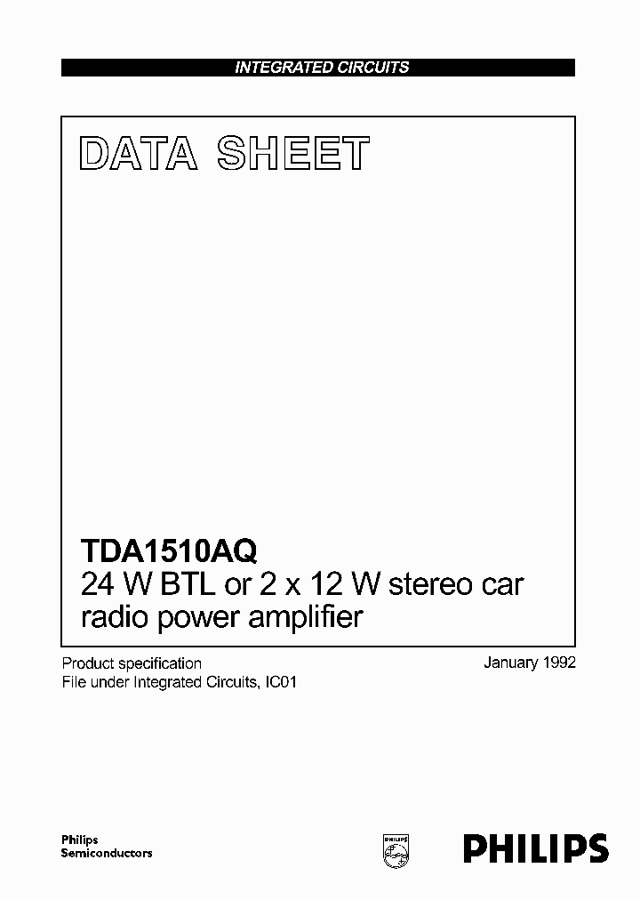 TDA1510_215478.PDF Datasheet Download