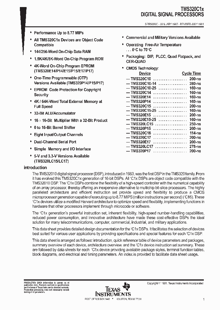 TMS320C15PEL_230917.PDF Datasheet