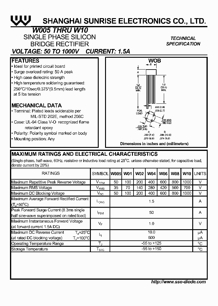 W04_257392.PDF Datasheet Download --- IC-ON-LINE